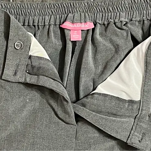 Woman Within  Womens Trousers Dress Pants Gray Size 18T