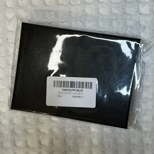 Bracelet Morse Code Women I Initial Unbiological Sister Friendship Silk Cord D1 Black