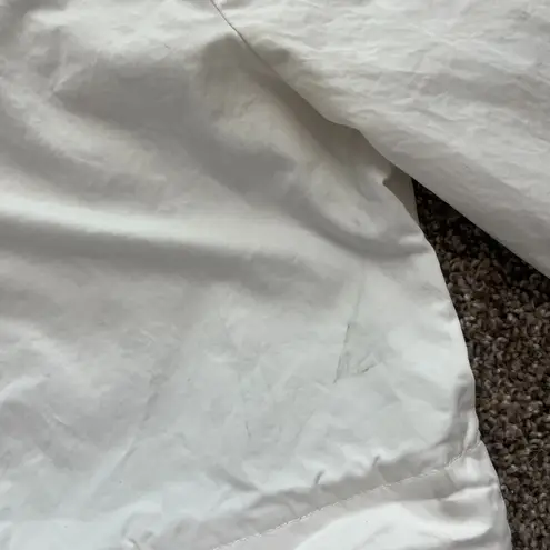 English Factory White Button Down Mini Dress Collar 3/4 Sleeves Size Medium