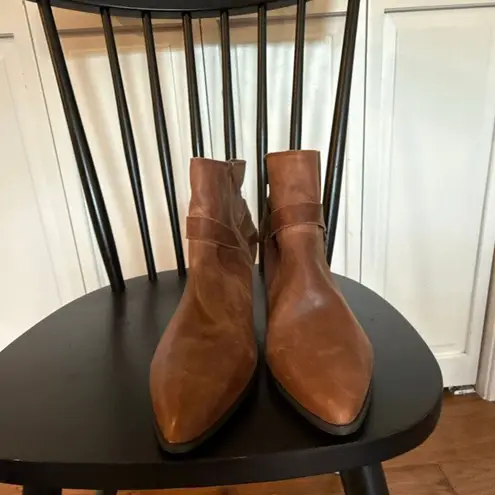 Bella Vita Bronx western buckle leather ankle boots 12