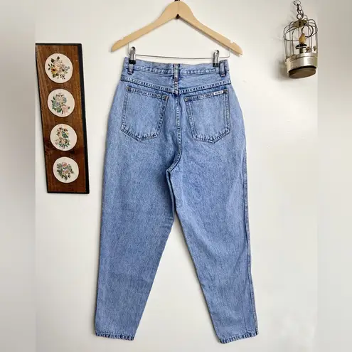 Bill Blass 80s Front Pleat High Waisted Tapered Mom Jeans