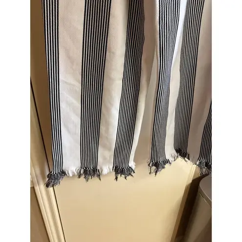 English Factory Striped High-Waisted Wide-Leg Cropped Pants By In XS