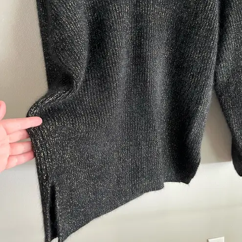 Vintage Rafaella Angora Blend Metallic Fuzzy V