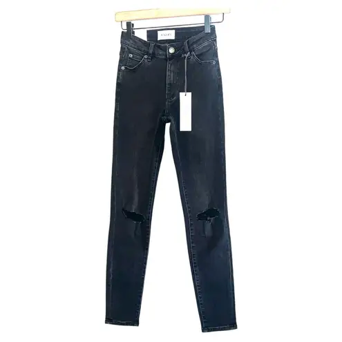 Rolla’s Westcoast Ankle Mid Rise Skinny Jeans Dusty Black Size 25 NWT