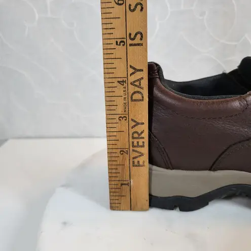 L.L.Bean  Womens TEK 2.5 Shoes 6 Brown Leather Insulated Artic Grip Vibram Slip On