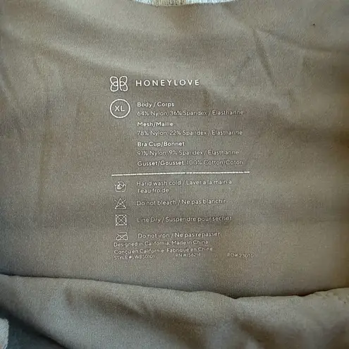 Honeylove Liftwear Cami Bodysuit Taupe XL Shapewear FLAW