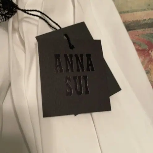 Anna Sui lace drop waist top s