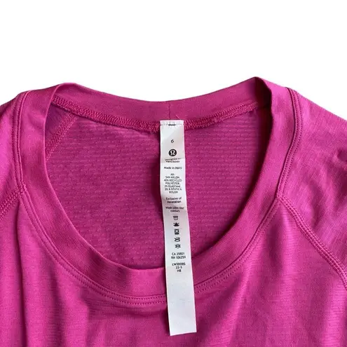 Lululemon  Women’s Size 6 Long Sleeve Swiftly Tech Sonic Pink Race Length New