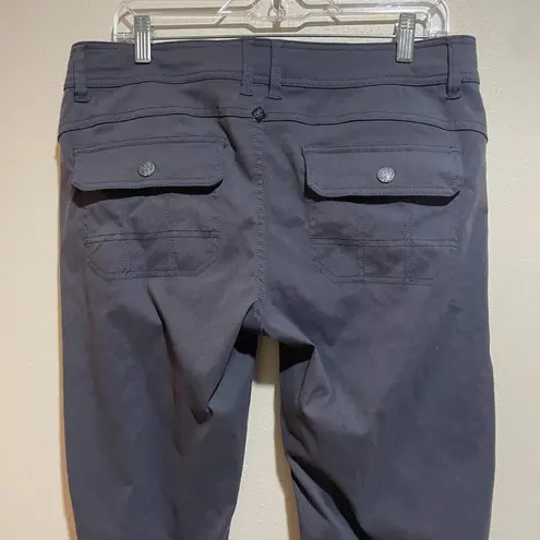 prAna Women's Size 12 Halle Pant Convertible Roll Up Gray Hiking Outdoor