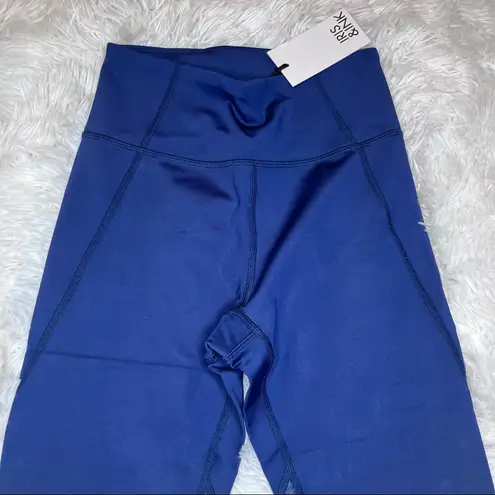 IRIS & INK // REVOLVE High Rise Cropped Legging Small Pantaloni Navy Heather NWT Blue