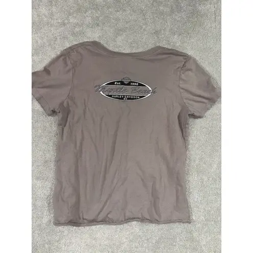 harley davidson v neck women medium shirt Myrtle Beach Purple