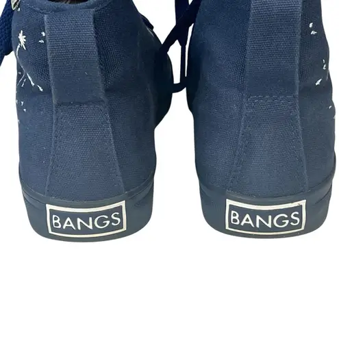 BANGS SHOES STARGAZER HIGH TOP CONSTELLATION SNEAKERS CANVAS LACE UP WOMENS SZ 5 Blue