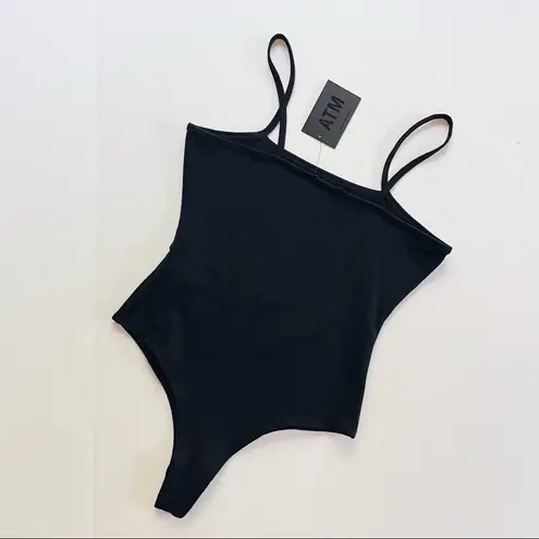 NEW ATM Women’s Luxury Finish Pima Cotton Cami Bodysuit Black