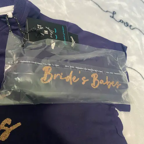 Threadbare Bride’s Babes Pajama & Eye Mask Set Blue Size 8