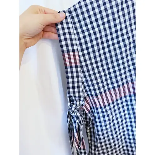 Badgley Mischka NWT Gingham Plaid Oversized Tunic Top XS/S