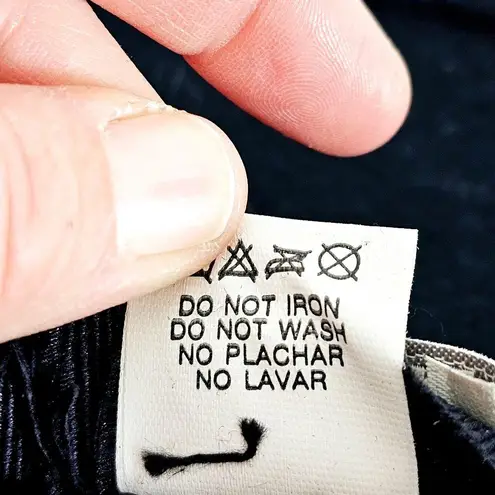 Lord & Taylor Navy Wool Wide Brim Hat With Grosgrain Ribbon Blue