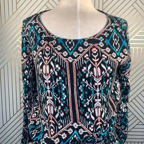 Ella Moss Flora Vista Romper Black Ikat Floral