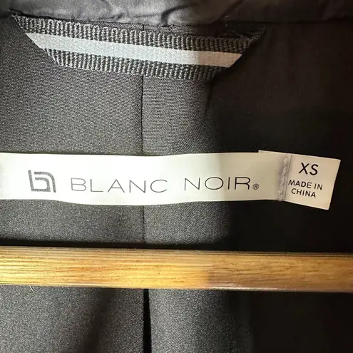 Blanc Noir Motion Panel Zip Puffer Jacket Black Hooded Size XS Mixed Media