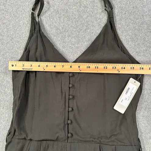 Les Soeurs Lizard Thicket Romper Women's Medium Olive Green V-Neck Shorts New