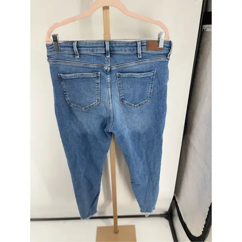 River Island distressed raw hem jeans size UK 18S