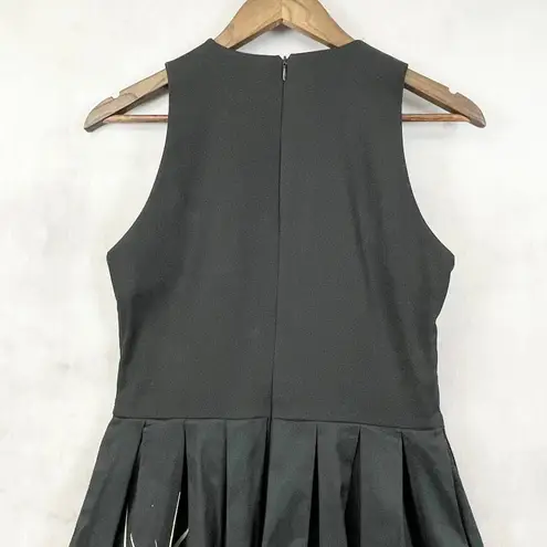 Belle Poque Womens Dress M Swans Pinup Garden Party Coquette Whimsy Rockabilly Black Size undefined