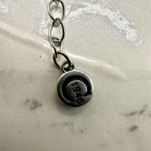 C 1946 hammered disc multi strand silver necklace