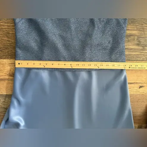 Alex Evenings Sequin Two-Piece Dress W/Jacket Blue Sz 12 Chiffon Midi A-line MOB