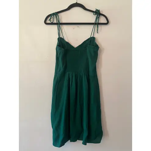 Wilfred Emerald Green Sweetheart Bow Tie Sleeveless Mini Dress Women's size 6