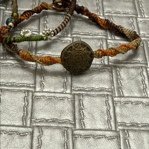 Wakami Boho Woven Bracelet Set Colorful Beaded Adjustable Cord Green