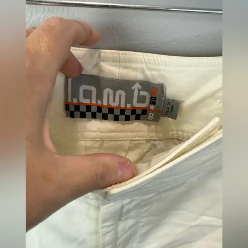 L.A.M.B. . Gwen Stefani White Linen Tie Ankle Pants Size 8