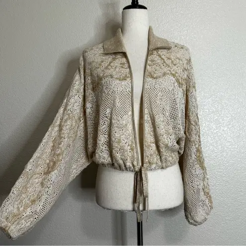 By Anthropologie Beige Lace Front