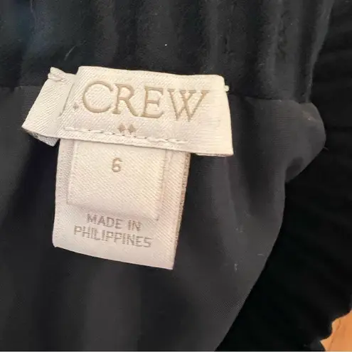 J. Crew Factory Sidewalk Skirt Black Wool Size 6