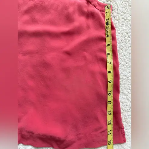 Silk Y2K Spaghetti Strap Cami Dainty Crochet Fairycore Rosey Pink Sz S