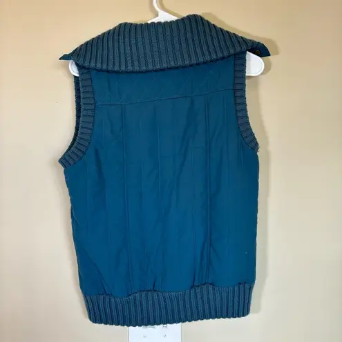 BCBGMAXAZRIA  Women's Snap Collared Vest Blue‎ Medium