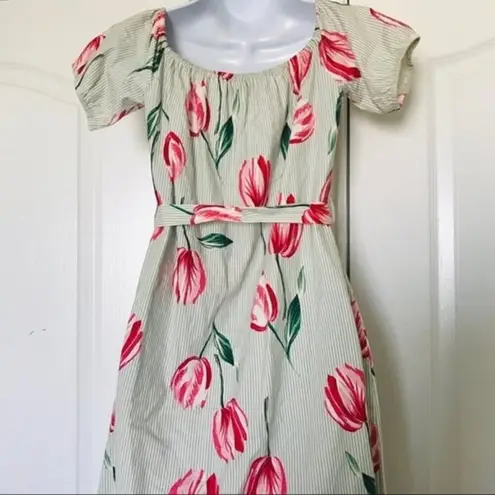 L'Academie X Revolve The Callao Midi Dress Mint Tulip Floral size S