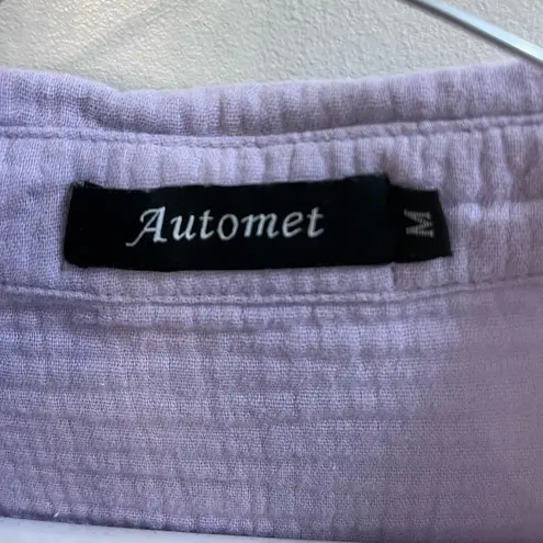 Lavender gauze short set Purple Size M