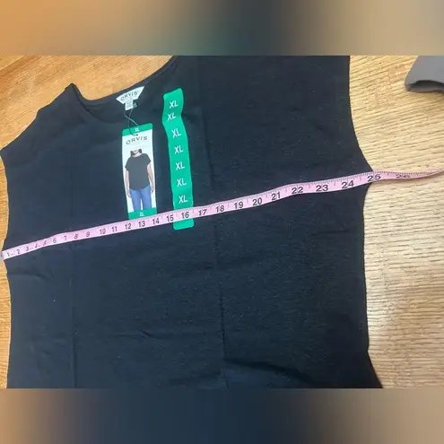 Orvis NWT Linen Blend Short Sleeve Top Sz XL 25β p2p