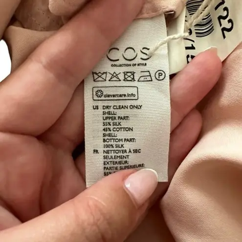 COS Colorblock Silk Mini Dress Sz XS