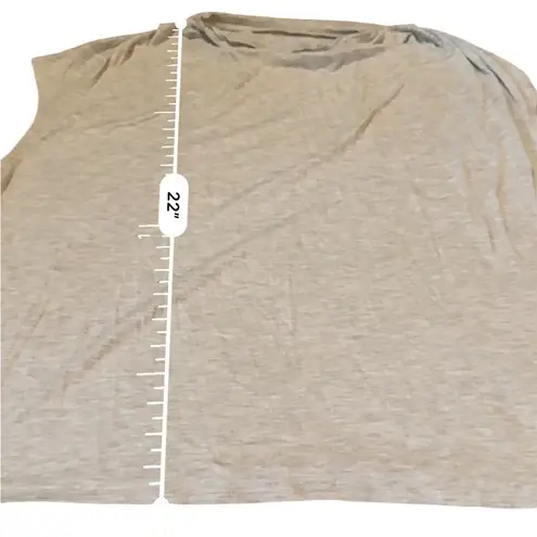 Garnet Hill Garnet Hill Drape Neck Top Women’s Size Large Gray Lightweight Casual