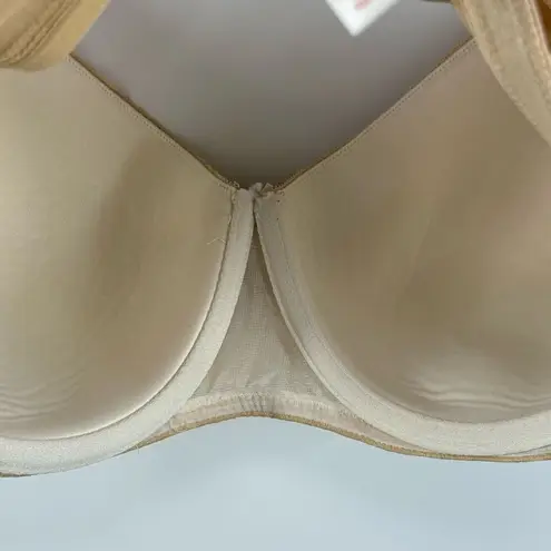 Cacique Lightly Lined Balconette Lace Covered Full Coverage Bra Size 44DDD