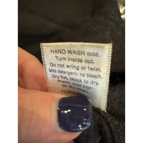 Pendleton Sweater Women Medium Gray Knit Merino Wool Turtleneck Pullover Career