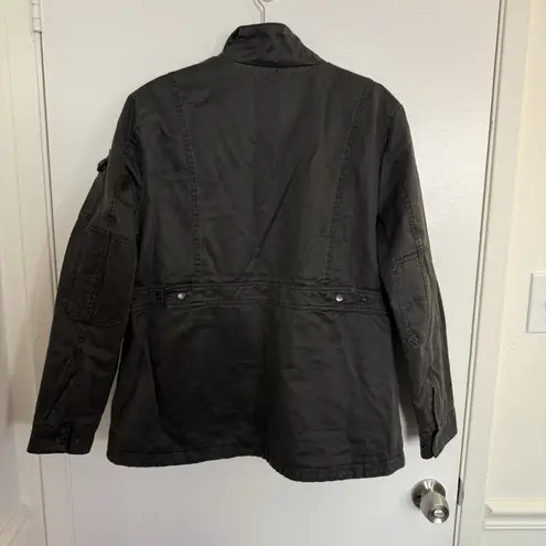 Legendary Whitetails Women's Field Guide Jacket Black Large Flannel Lined