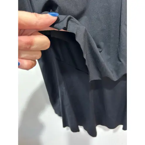 Soma tiered tankini swim suit top black size 10 adjustable straps