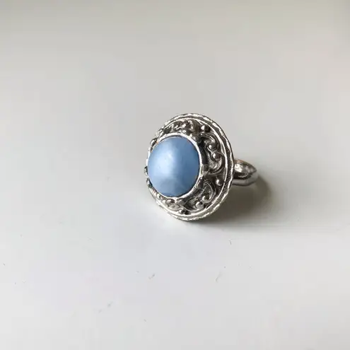 Whiting & Davis  Vintage Blue Stone Ring