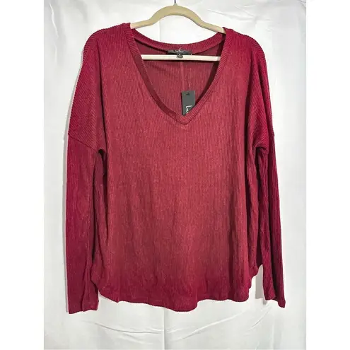 NWT Lulus super soft burgandy sweater Red Size M