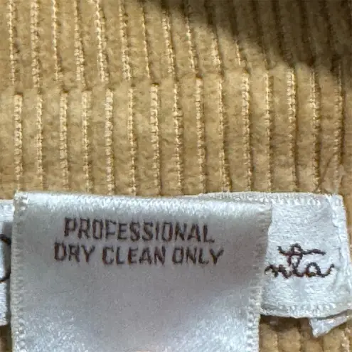 Oscar de la Renta VTG Corduroy Blazer Women’s 13/14 Tan Academia Cotton Jacket