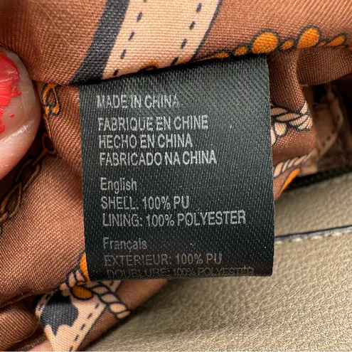 La Terre Chic Taupe PU Leather Shoulder Bag Set w/Matching Wallet Brown