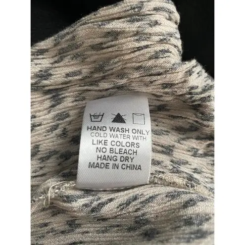 Dress Forum Jumpsuit Animal Print Faux Wrap High Waist Urban Outfitters, Size M