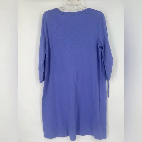 Fresh Produce Blue T-Shirt Dress size Large with pockets