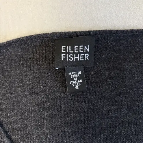 Eileen Fisher  Sleeveless Charcoal Gray Merino Wool Tank Top Size Small